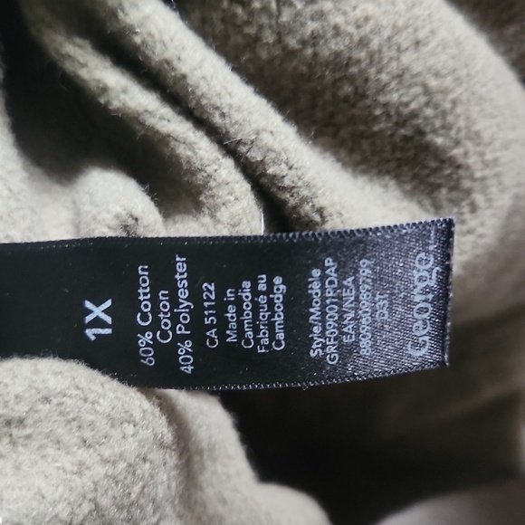 George  Plus Women's Printed Hooded Dress Size 1x - Picture 9 of 10